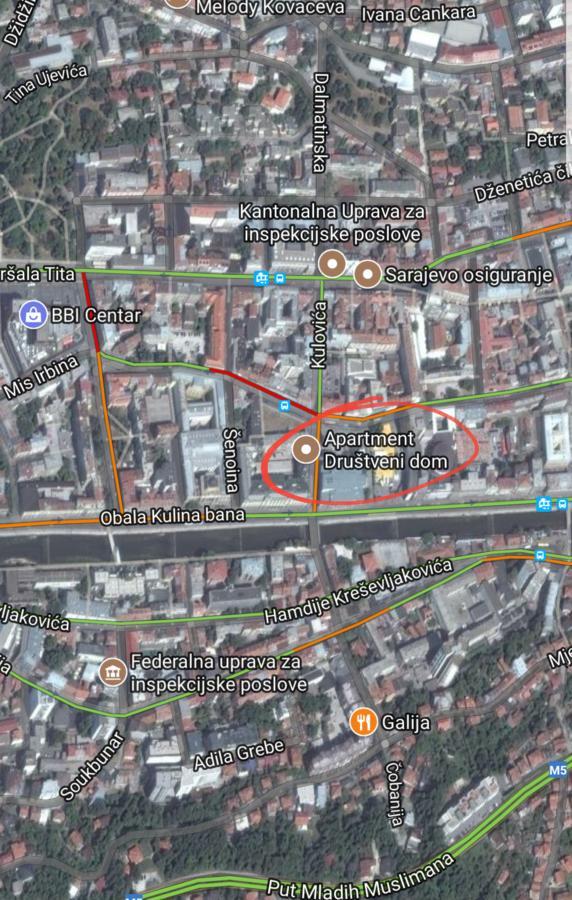 Apartment Drustveni Dom Sarajevo Exteriér fotografie